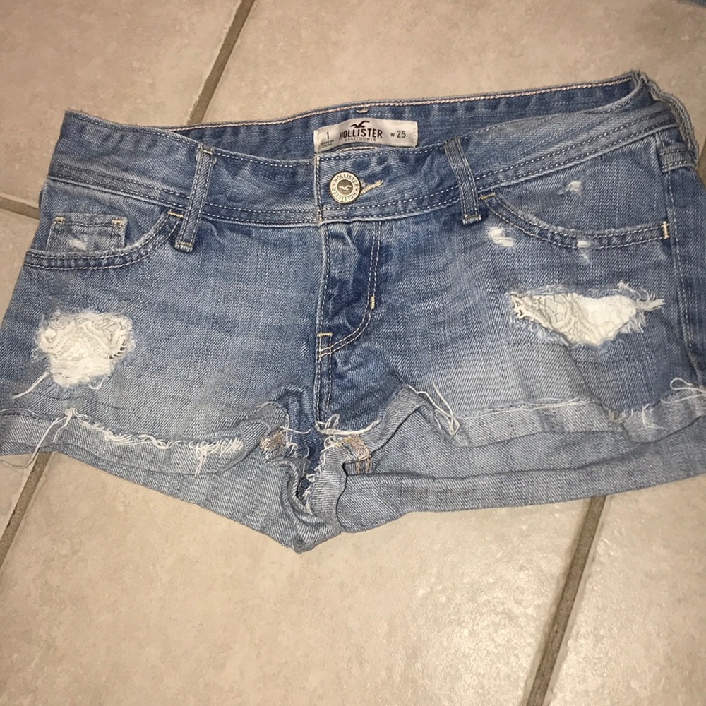 Hollister jean short shorts